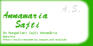annamaria sajti business card