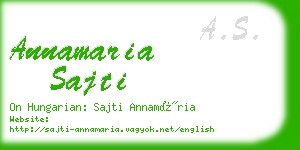 annamaria sajti business card